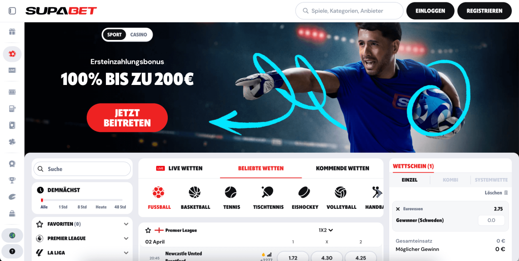 Supabet - Neue Wettanbieter.